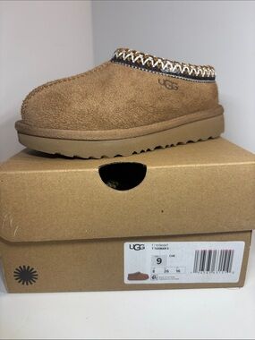 UGG Tasman II Chestnut Brown Suede Mule
